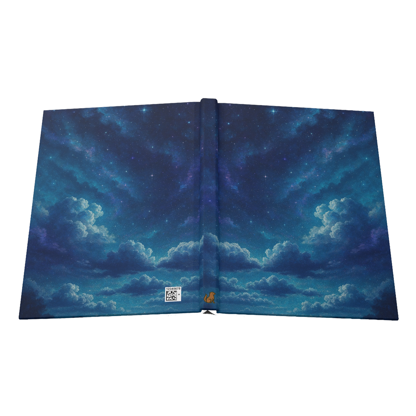 Aquarian Skies Hardcover Journal, Ruled Line