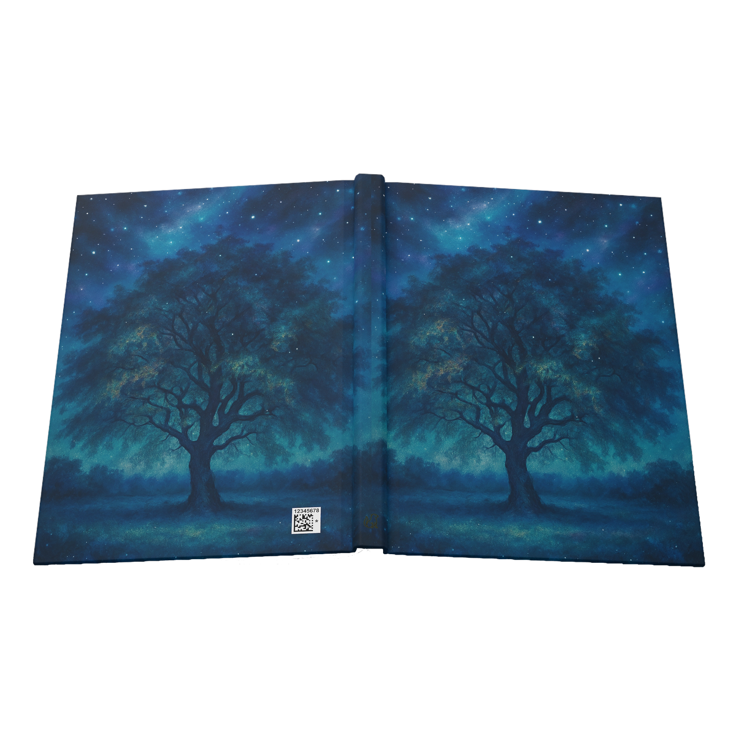 Starry Night Tree Hardcover Journal, Ruled Line