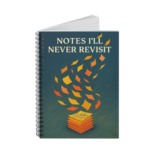 Notes I’ll Never Revisit Spiral Notebook, Ruled Line
